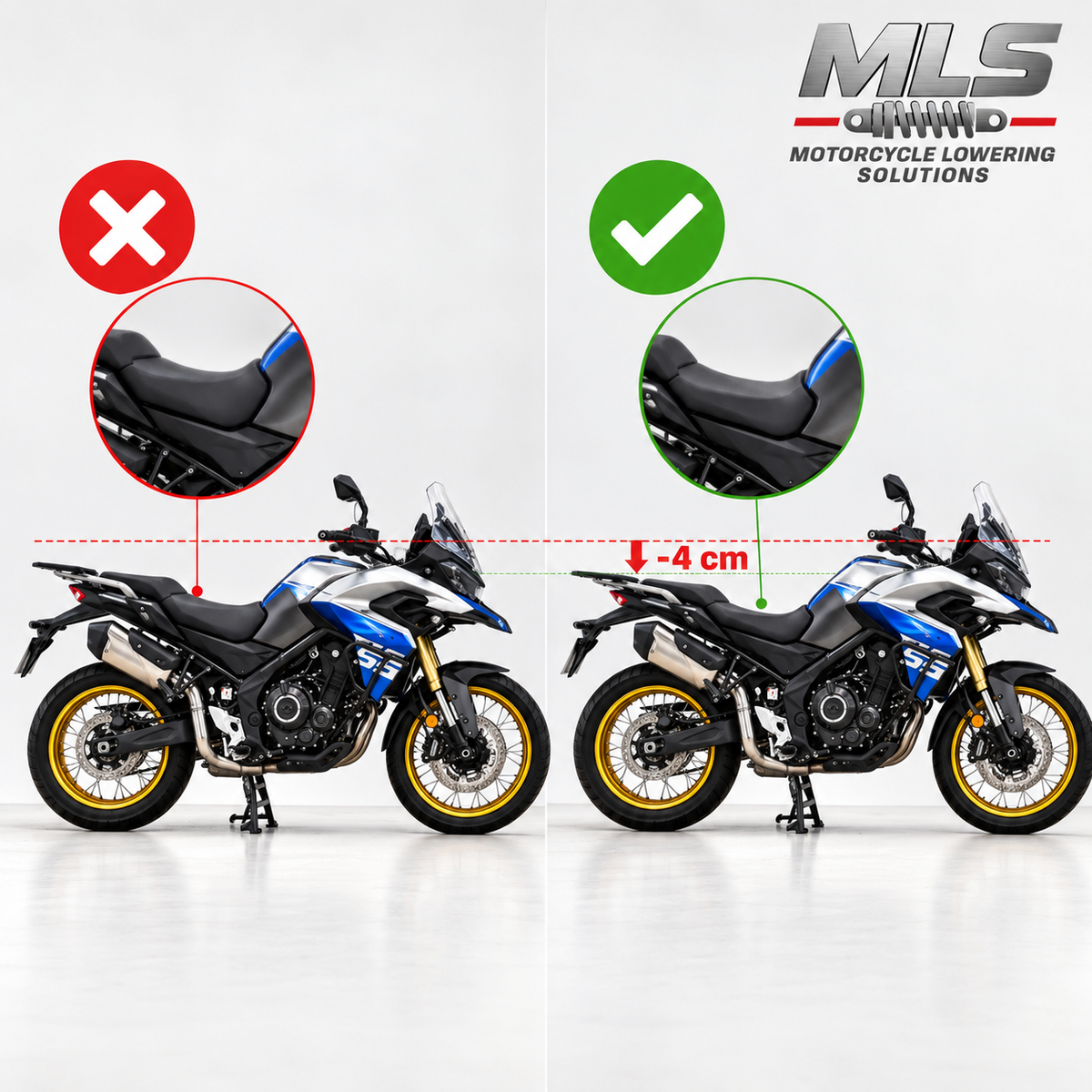 Reductor de altura Voge 525 DSX (2023-2024) – Baja 4 cm