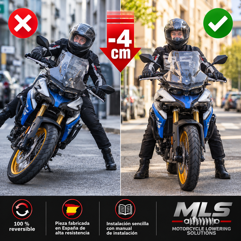 Reductor de altura Voge 525 DSX (2025-2026) – Baja 4 cm